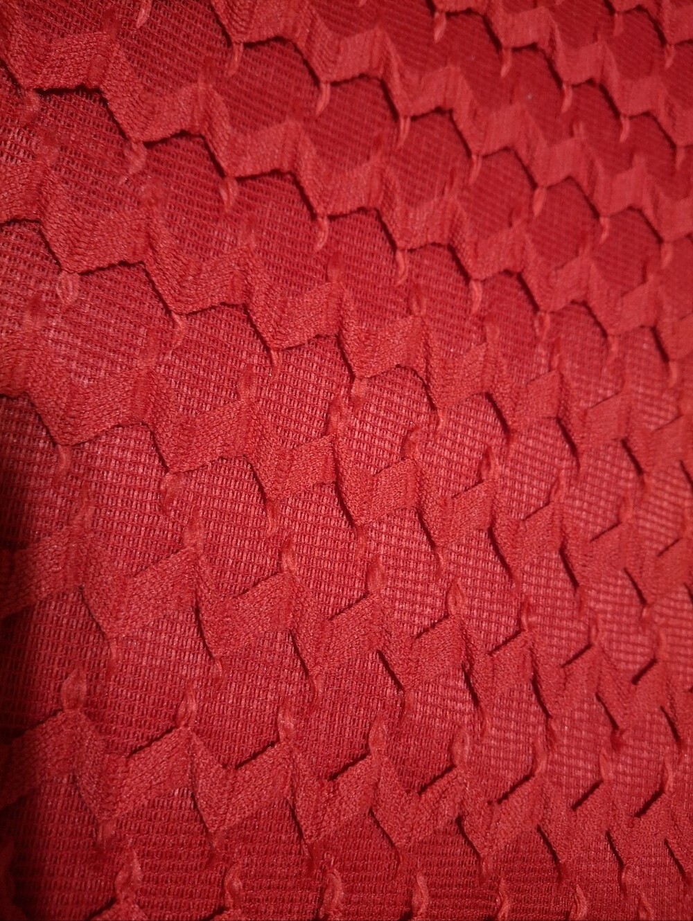 Red Textured Dress - Picture 3 of 6